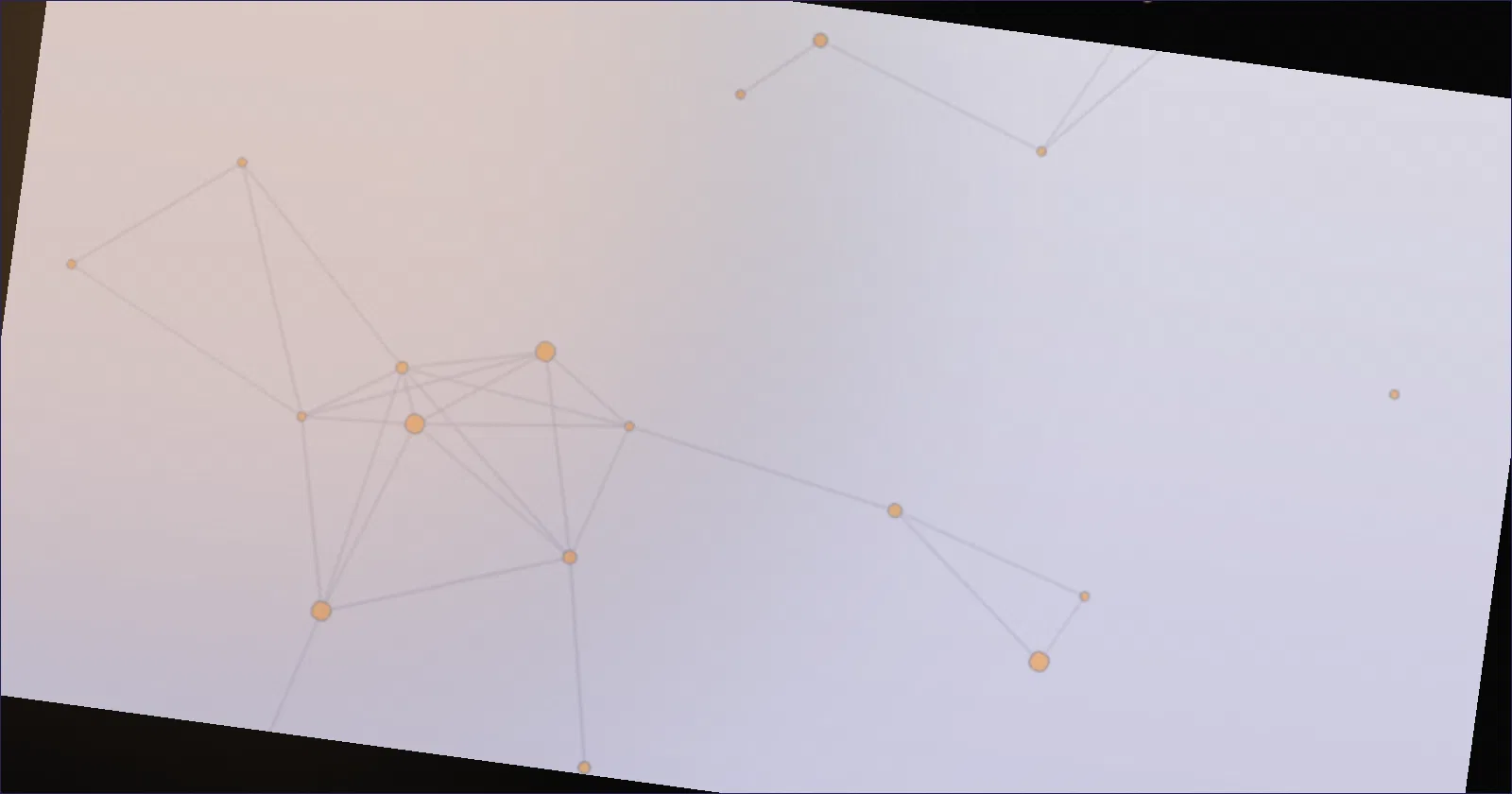 Illustration of a single small server rack connected to a group of players