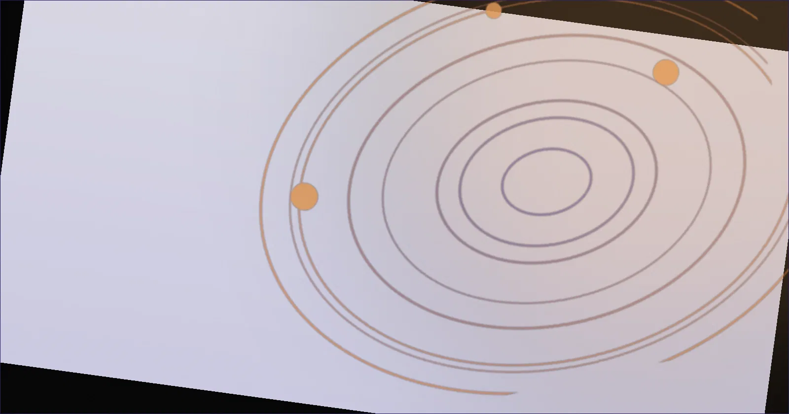 Illustration of linked community icons orbiting a code editor window