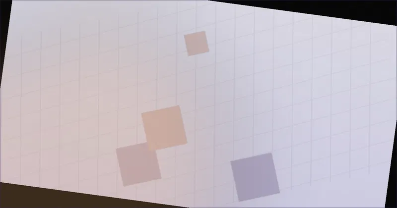 A web page layout with a header pinned to the top while content scrolls beneath it